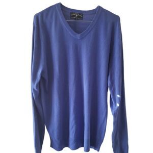 Harbor Island Blue V-Neck Long Sleeve Sweater